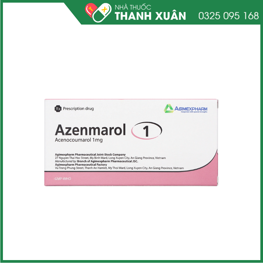 Azenmarol 1 phòng và trị huyết khối